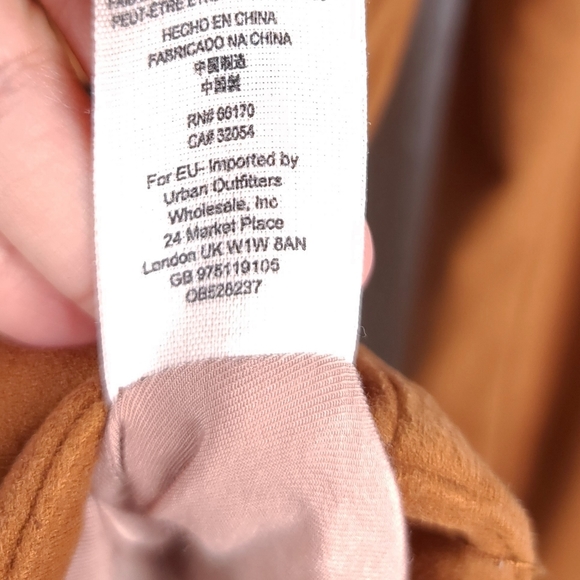 FREE PEOPLE Mia Faux Suede Tan Moto Jacket - Picture 14 of 15